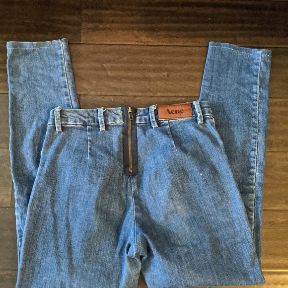 Acne Skin Rocca Blue Wash Jeans - Picture 3 of 7